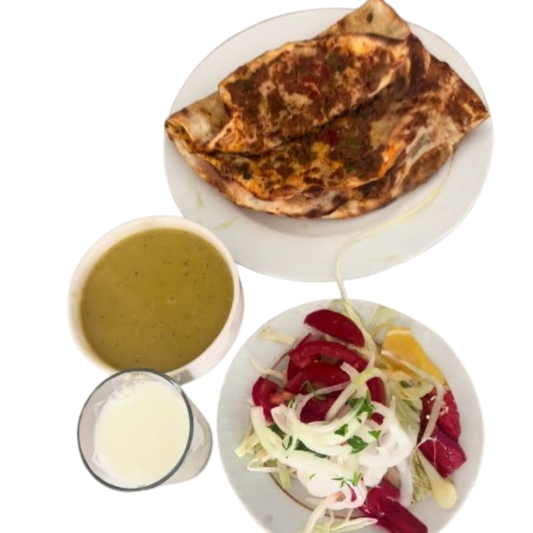 Menü 8 – Mercimek Çorbalı Lahmacun Menüsü