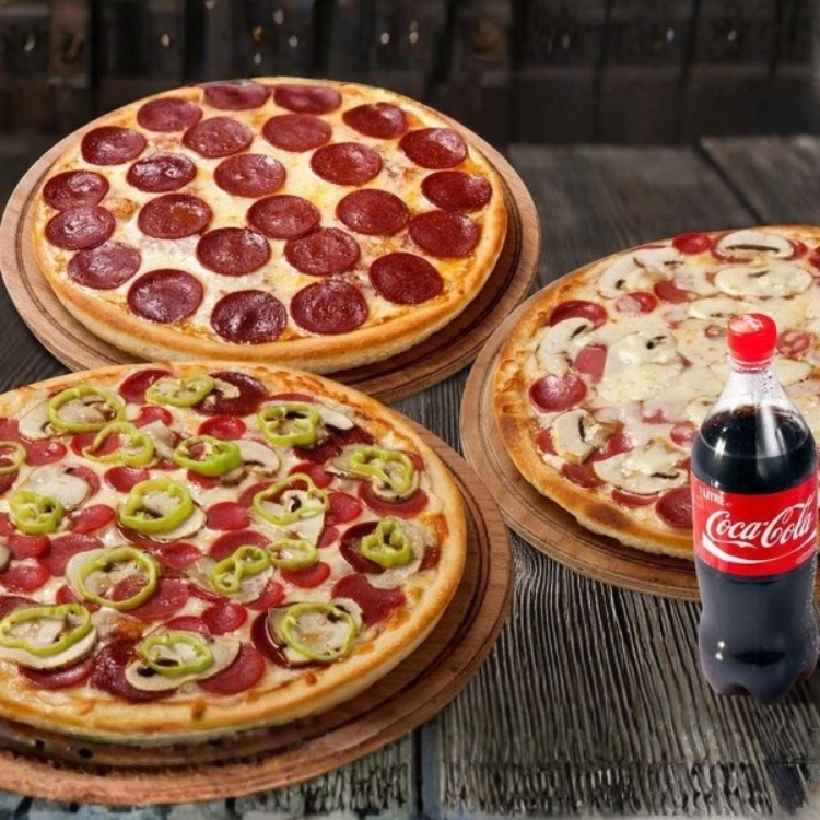 Menü 12 – Üçlü Pizza Menüsü